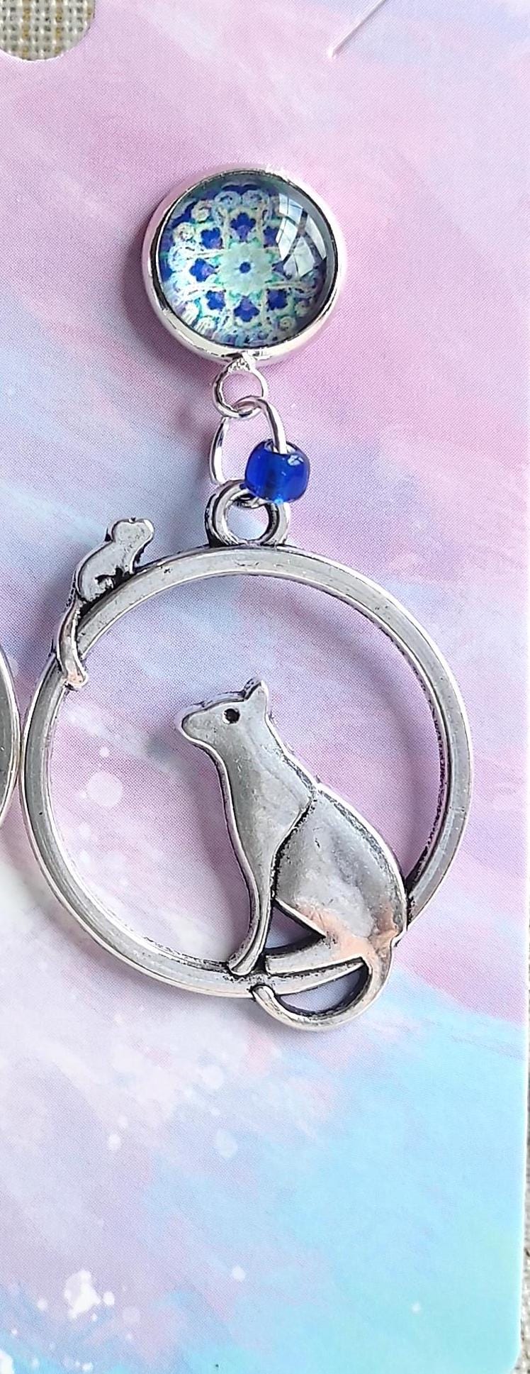 Findout Orecchini in argento da donna - Orecchini a bottone con gatto helokitte in argento sterling 925 con per donne, ragazze e bambini - Regalo di compleanno
