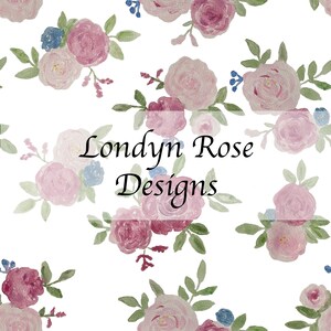 Watercolor floral seamless pattern, floral seamless file, instant download,