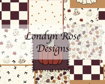 Halloween Patchwork nahtlose Muster, Herbst Muster, Patchwork nahtlose Datei, sofortiger Download