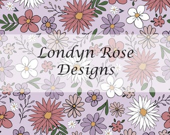 Patrón floral morado sin costuras, archivo sin costuras