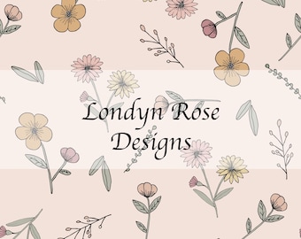 Patrón floral sin costuras de primavera, patrón floral sin costuras, archivo sin costuras, descarga instantánea