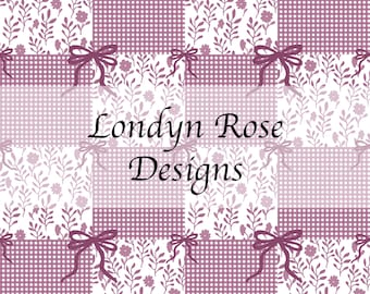 Naadloze pastel bloemenpatroon, gingang naadloos bestand, naadloos bloemenpatroon, instant download, digitaal bestand, naadloos patchworkbestand