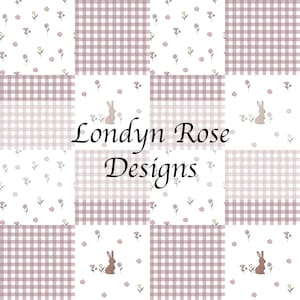 Bunny seamless pattern, patchwork easter file, easter seamless, easter seamless file, digital download