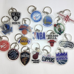Porte-clés acrylique des équipes NBA