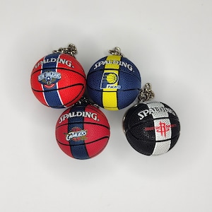 3D NBA Team Basketballs Keychain - Etsy