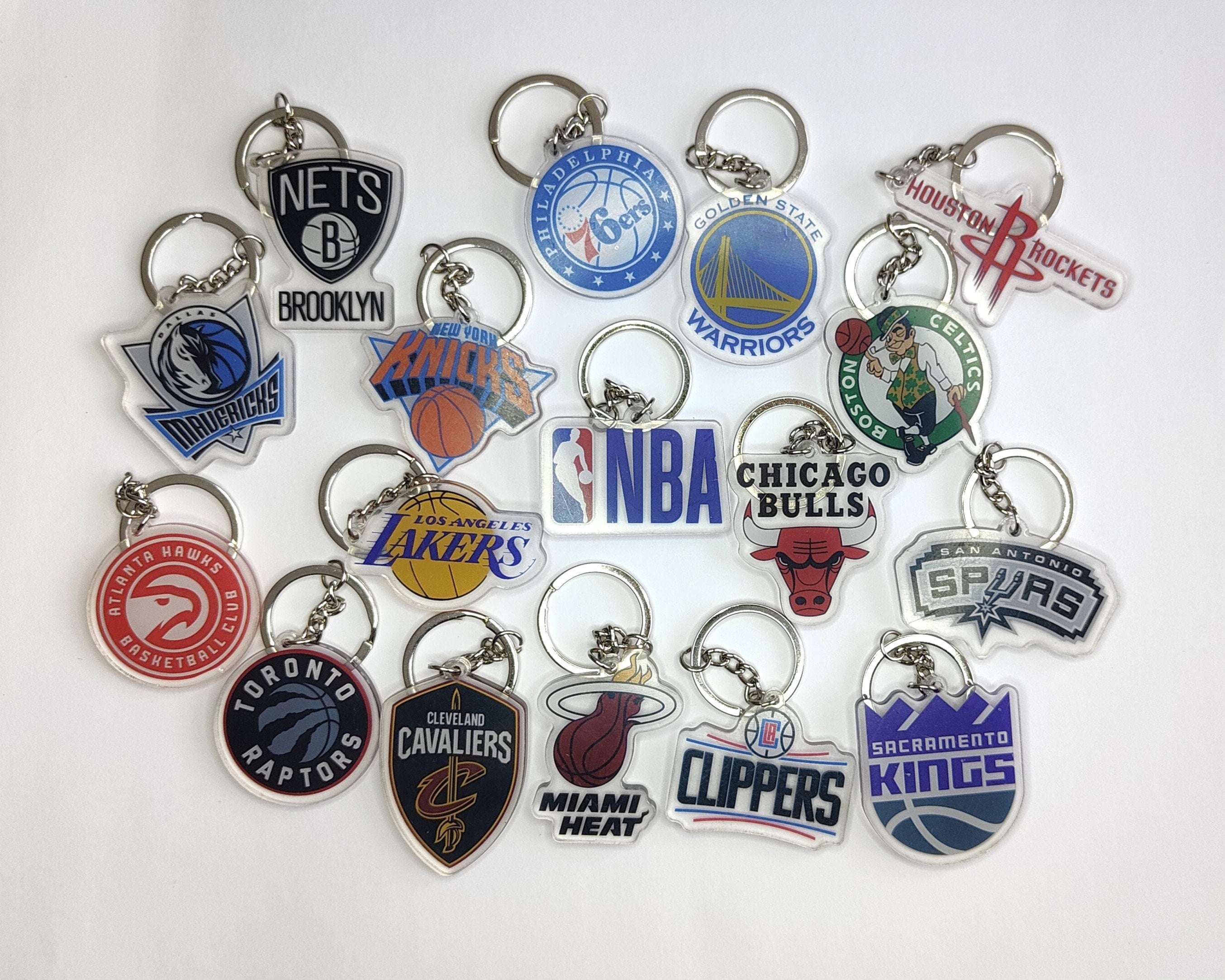 NBA Teams Acrylic Keychain - Etsy