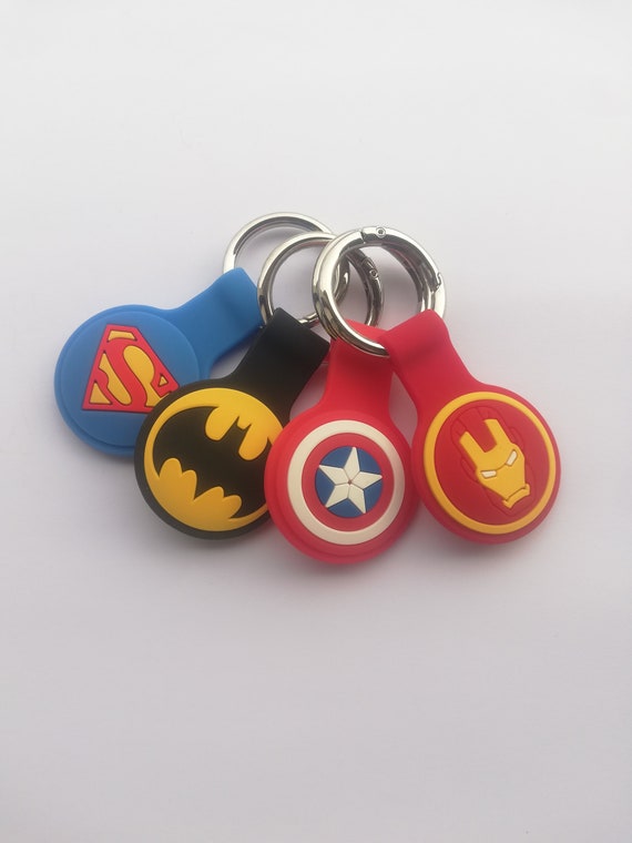Super Heroes Air Tag Support Keychain 