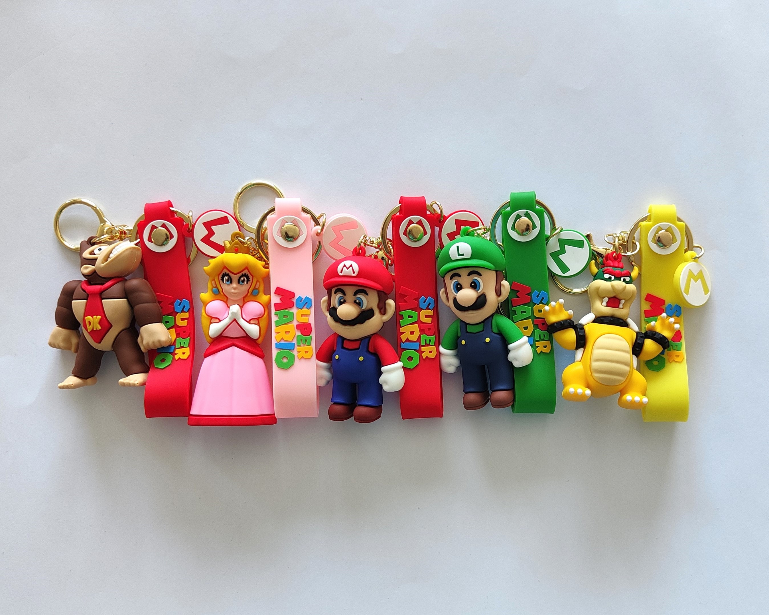Porte-clés 3D Super Mario, Luigi et Princesse Peach -  France