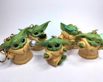 Cute Baby Yoda Keychain