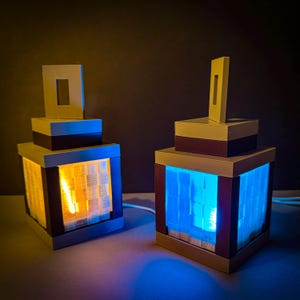 Video game style night light lantern