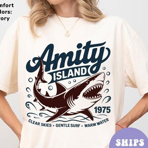 Jaws 50th Anniversary Jaws 1975 Shirt, Amity Island Shirt Bigger Boat, Bruce The Great White Shark Horror Classic, Jaws Gift Shirt, Soft Tee