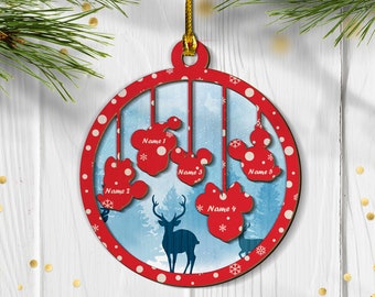 Family Christmas Ornament - Personalized Family Ornament/ Personalized Christmas Ornament/ Kids Personalized Christmas  Ornaments