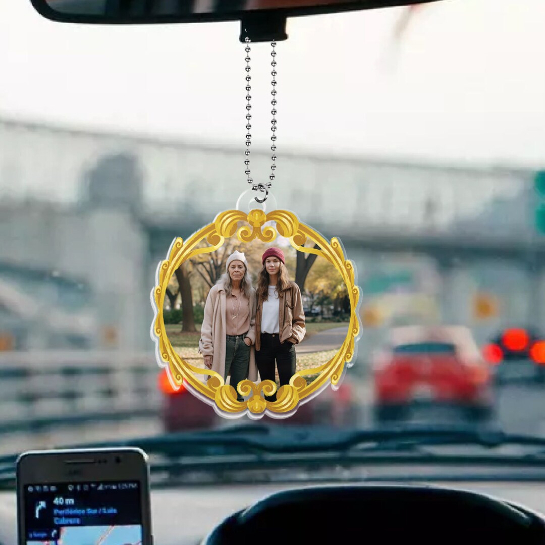 Hanging Car Photo Frames, Photo Car Rearview Mirror Pendant, Car