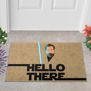 Obi Wan Kenobi Hello There Doormat Doormat - Outdoor Rug - Housewarming Gift - Couples Gift Doormat - Wedding gift