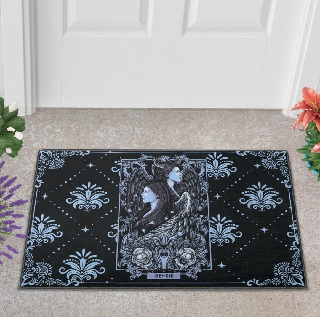 Astrological Sign Gemini Door Mat Home Decor Housewarming Gift