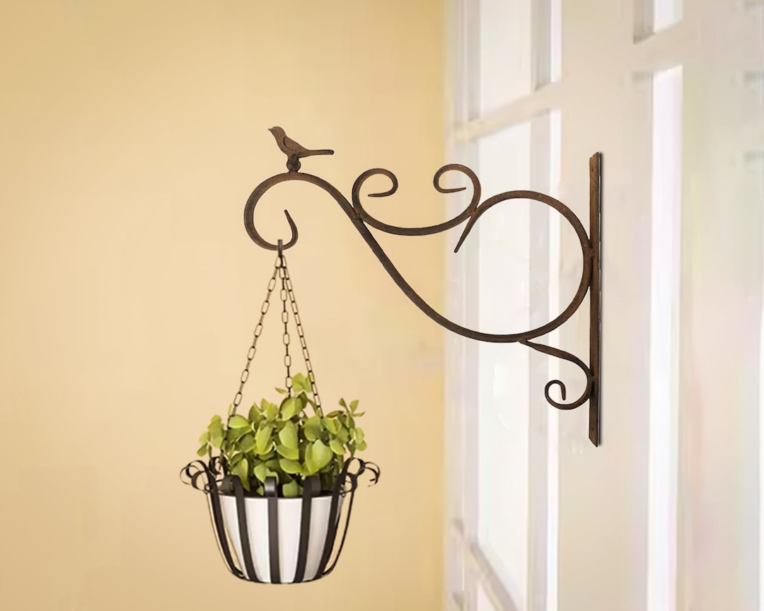 Hanging Plant Wall Hook, Planter Wall Hook, Boho Plant Wall Shelf Decor