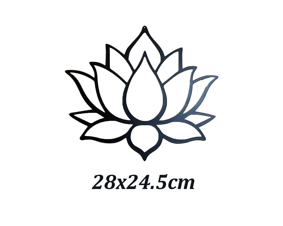 Metal Lotus Flower Wall Art Lotus Flower Wall Decor Large Etsy