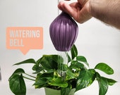 Watering Bell, Thumb Controlled Plant Watering Pot, Patterned Bell 3D Printed Chanteplure, 24 ounces