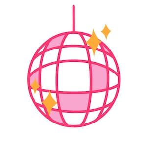 Diseño de bordado de bola de discoteca (PES, JEF, DST)