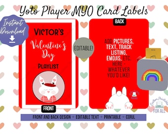Custom Labels for Yoto Make Your Own MYO Cards Yoto Card Sticker