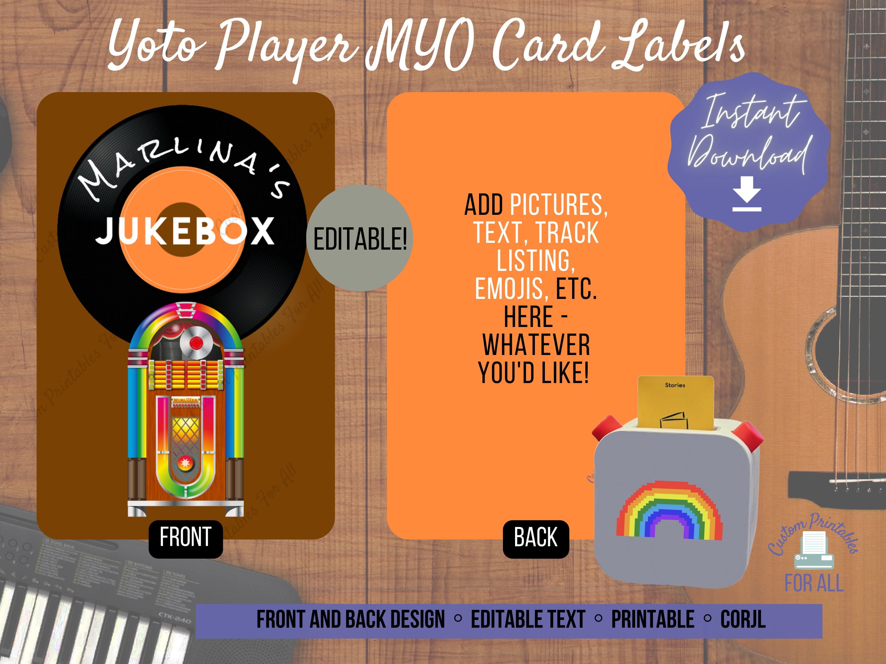 All About Labeling MYO Yoto Cards - Vinyl Labels, Sticker Printers