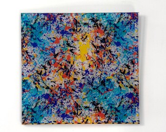 Chaos Color Splash Patterned Acrylic – Laser-Ready Acrylic