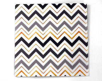 Modern Harvest Chevron Pattern Acrylic