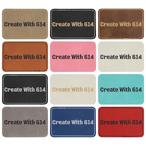 May include: Twelve different color swatches with the text "Create With 614" printed on each.