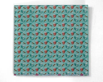 Cozy Cocoa Winter Pattern Acrylic