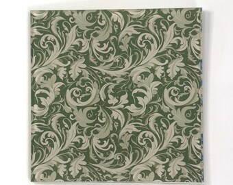 Sage Manor Damask Pattern Acrylic