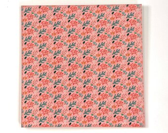 Peach Blossom Breeze Pattern Acrylic