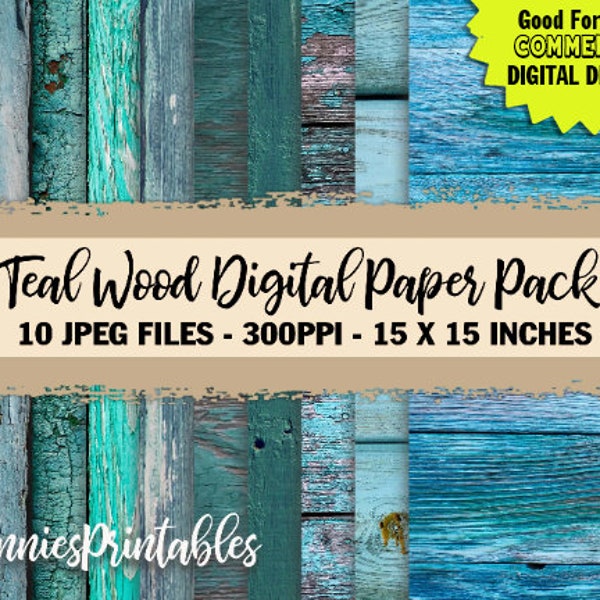 wood texture, wood digital paper, teal digital paper, wood backgrounds, paper, distressed wood paper, western, turquoise, commercial use