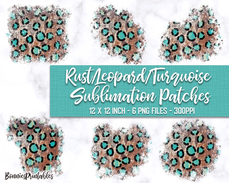 Sublimation Patches, Grunge, Leopard, Cheetah, Pattern, Rust, Metal ...