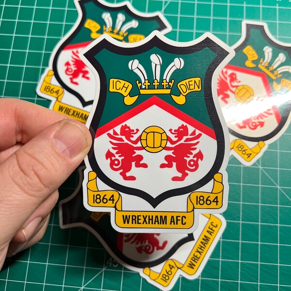 Wrexham Afc Car Decal Etsy