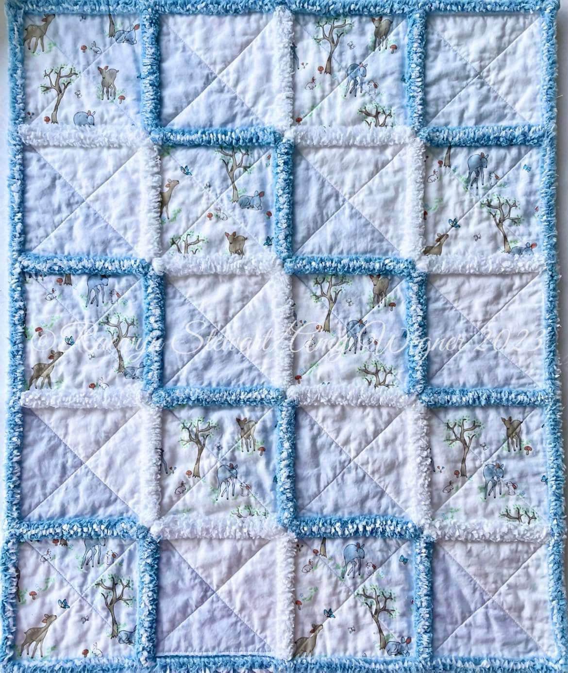 Rag Quilt Tutorial Rag Quilting Baby Quilts Fluffy Seams Etsy