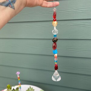 Handmade sun catcher, prism sun catcher, boho window sun catcher, window hanging decoration.