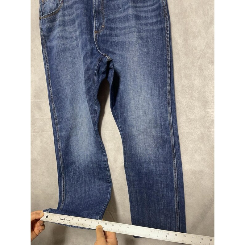 Wrangler Jeans Men 38x32 Blue Denim Retro Relaxed Boot Cut Whisker 10WRT20JH image 6