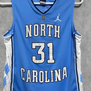 Nike Air Jordan Jersey Men M 31 North Carolina Tar Heels NCAA Jumpman Length +2 image 1