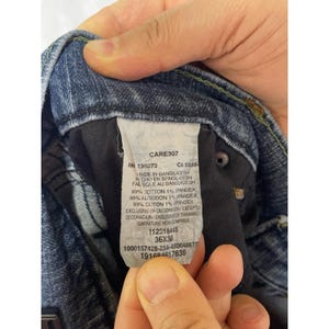 Wrangler Jeans Men 36x30 Blu Stone Wash Denim Retro Slim Straight Cowboy Western image 9