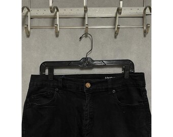 Mugsy Jeans Homme 34 x 31 Black Squid Inks Denim Pants Straight Casual Goth Grunge