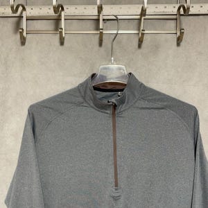Swannies Pullover Men XL Gray 1/4 Zip Golf Lightweight Performance Active Casual