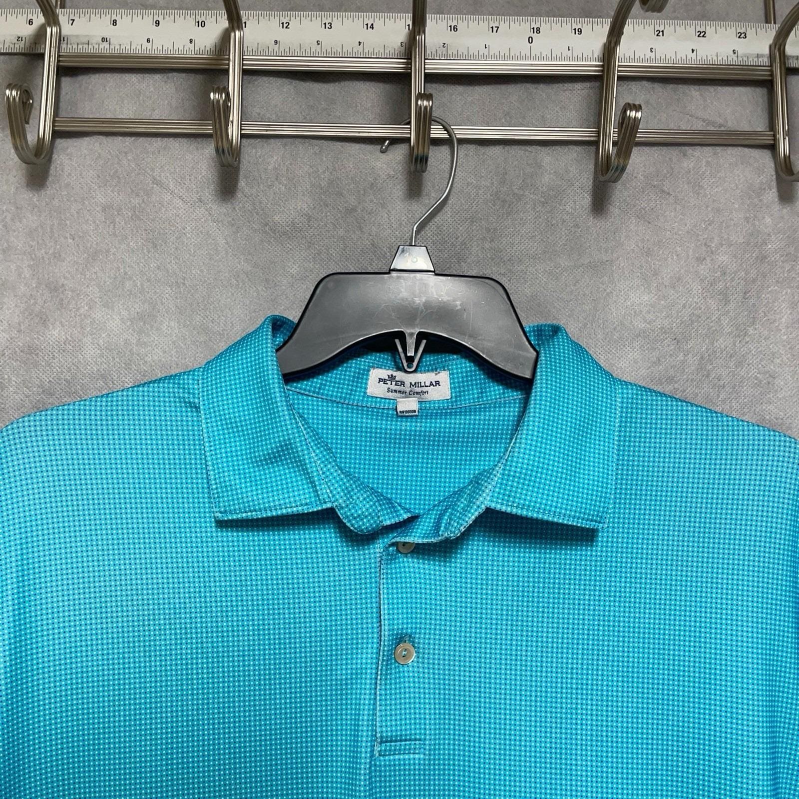 Chemise Homme Peter Millar - Taille 16 (Grande) - Manches 34/35 - Occasion Très Bon État - Bleu