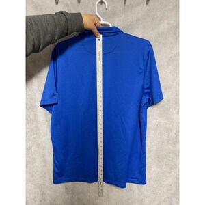 Alo Polo Shirt Men XXL Royal Blue CoolFit Performance Yoga Anti Microbial Active image 5