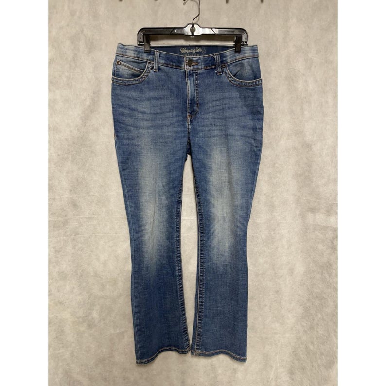 Wrangler Jeans Women 15x34 Willow Ultimate Riding Bootcut Stone Whisker WRW60RA image 2