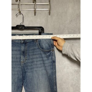 Wrangler Jeans Men 36x30 Blu Stone Wash Denim Retro Slim Straight Cowboy Western image 3