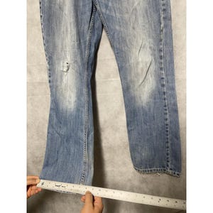 Wrangler Jeans Men 32X34 Blue Denim 20X Bootcut Cowboy Western Ranch Distressed image 4