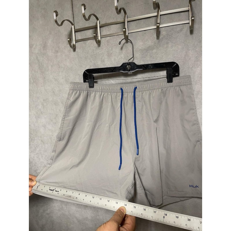 Huk Shorts Men XL Volley Fishing Swimming Trunks Pursuit Performance Brief Lined image 4