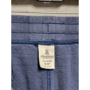 Chubbys Shorts Männer XL Blau Die Kornkreise Velour Azteken Sweat Lounge Wear 5,5" Bild 8