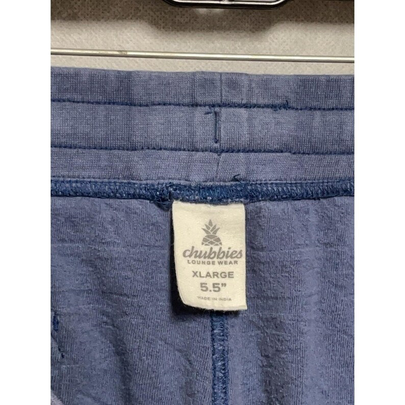 Chubbys Shorts Männer XL Blau Die Kornkreise Velour Azteken Sweat Lounge Wear 5,5" Bild 8