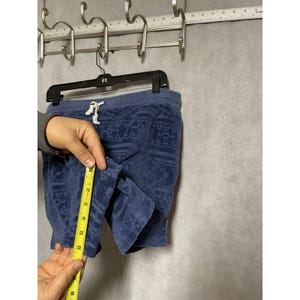 Chubbys Shorts Männer XL Blau Die Kornkreise Velour Azteken Sweat Lounge Wear 5,5" Bild 6